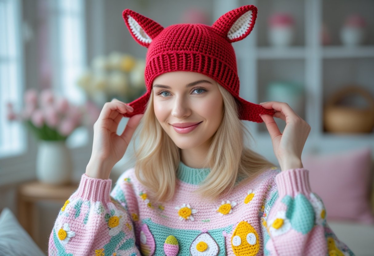 Sådan vælger du den perfekte påsketrøje til din hæklet djævlehue med øreklapper